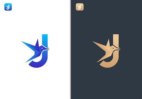 Premium Vector Letter J Bird Logo Design Template For Travel Tour