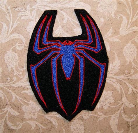 Spider Logo Symbol Iron On Embroidery Patch Mtcoffinz Etsy Iron On Embroidery Embroidery