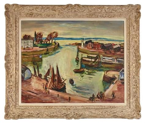 Lot Emile Othon Friesz 1879 1949 Port De Honfleur Toile Signée En