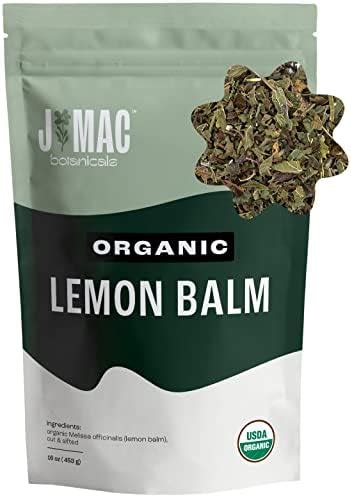 Amazon J Mac Botanicals Organic Lemon Balm Oz Loose Leaf