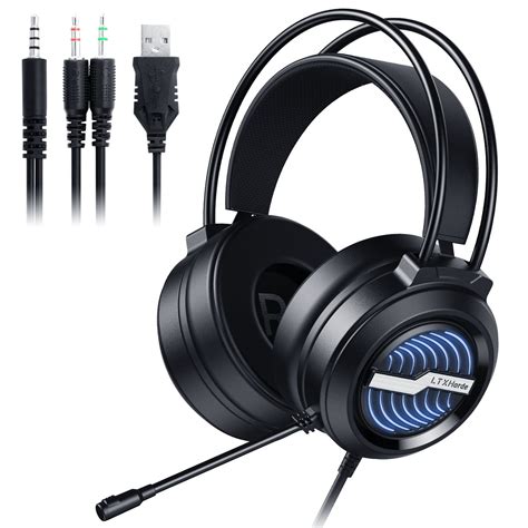 Gaming Headset With Microphone Ltxhorde Over Ear Gaming Headphone With