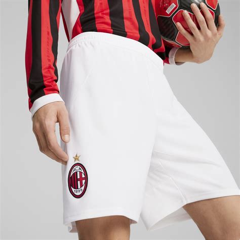 Puma Ac Milan Home Shorts Adults White Sportsdirect