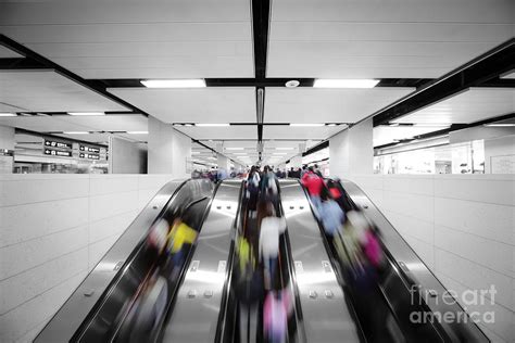 Hong Kong subway escalator Photograph by Konstantin Sutyagin - Fine Art ...