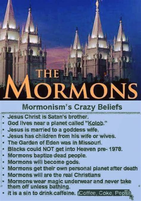 Mormonism's Crazy Beliefs. - NathanShumate.com