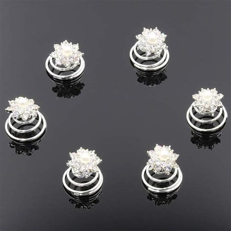 Vpang 12 Pcs Flower Spiral Hair Pins Swirl Hair Twists