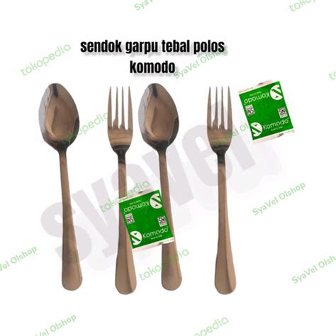 Jual Sendok Makan Stainless Polos Tebal Komodo Isi Pcs Sendok