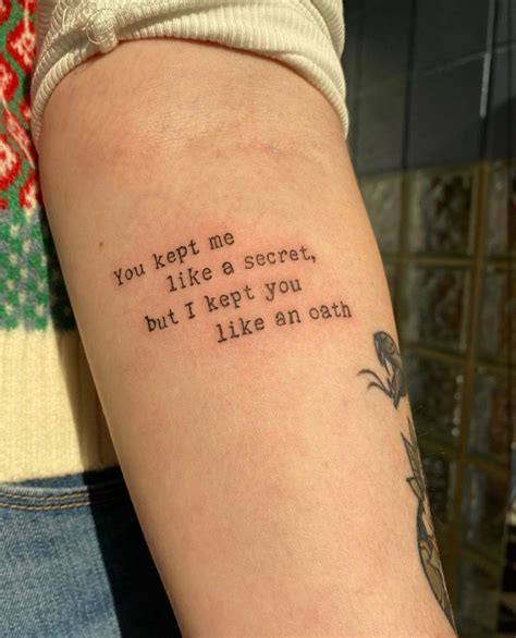 Lyrics Tattoo Artofit