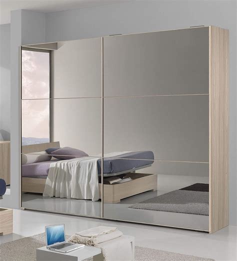 Dafne Italian Design Spiegelschrank mit 2 Schiebetüren Olmo Effekt