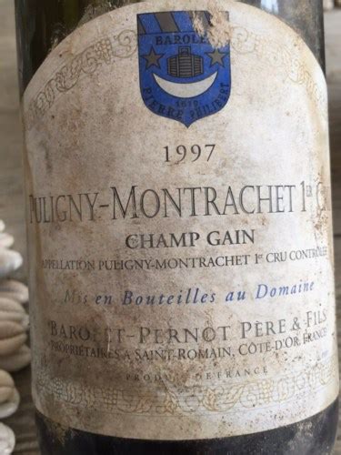 Barolet Pernot P Re Fils Puligny Montrachet Er Cru Champ Gain