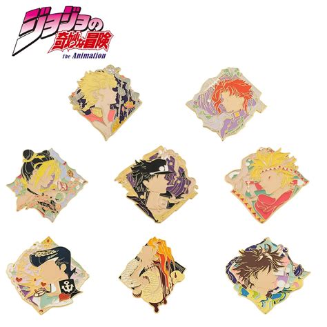 Jojos Bizarre Adventure Enamel Pin Anime Kujo Jotaro Brooch Set Men Women Fashion Jewelry Ts