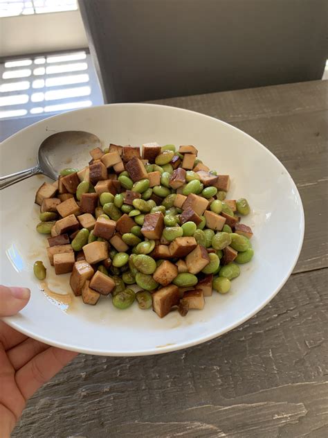 Vegetarian And Protein Packed Firm Tofu Edamame Stir Fry R Healthyfood