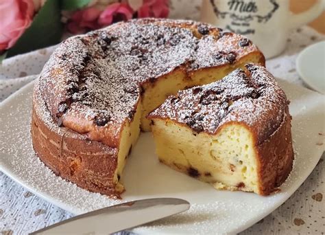 Torta Super Cremosa Con Ricotta E Cioccolato Dolce Facile Senza Farina