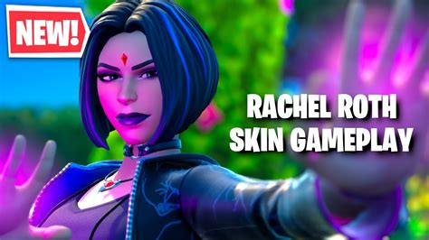 NEW RACHEL ROTH SKIN GAMEPLAY FORTNITE REBIRTH RAVEN EDIT STYLE