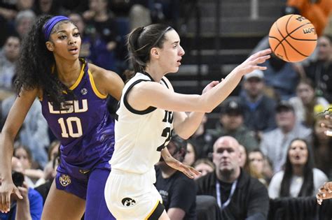 Caitlin Clark And Angel Reeses Lsu Iowa Rematch Nets A Record Audience