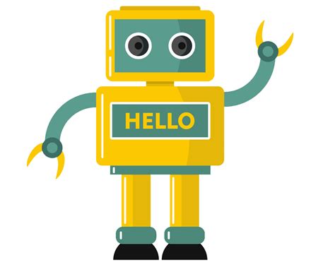 Funny Yellow Robot Clipart Transparent Clipart World