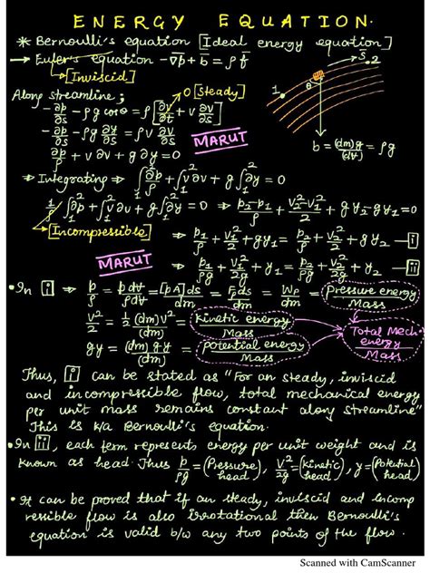 Energy Equation | PDF