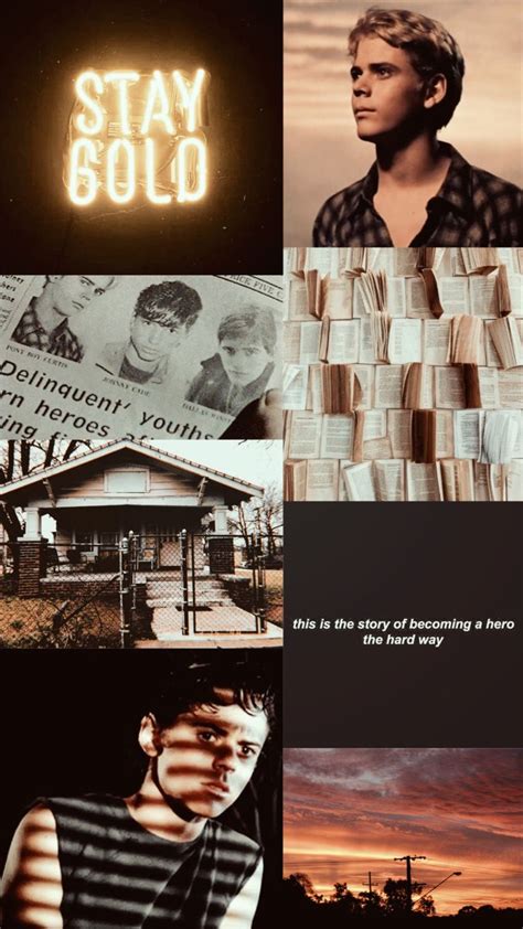 Ponyboy Curtis Aesthetic The Outsiders Wallpaper 💛 The Outsiders