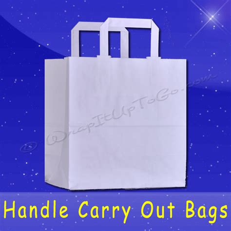 Fischer Paper Products 1901 Flat Handle Carryout Bag