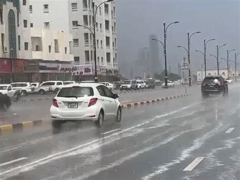 Watch Heavy Downpour In Ras Al Khaimah Moderate Rainfall In Sharjah