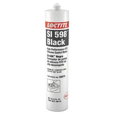 135508 Loctite 598 Black High Performance Rtv Silicone Gasket Makers