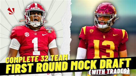 2024 First Round Nfl Mock Draft 2 0 Stunning Trades In The Top 10