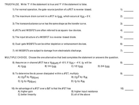 Solved True False Write T If The Statement Is True And F Chegg