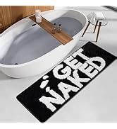 Amazon Linromia Boho Bathroom Rug Get Naked Bath Mat Small Black Bath Mat Absorbent