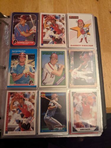 Darren Daulton Card Lot Topps Fleer Rookies Philadelphia