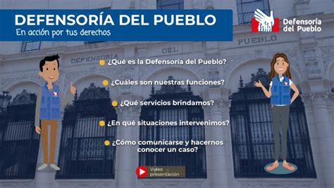 Rol y funciones de la Defensoría del Pueblo