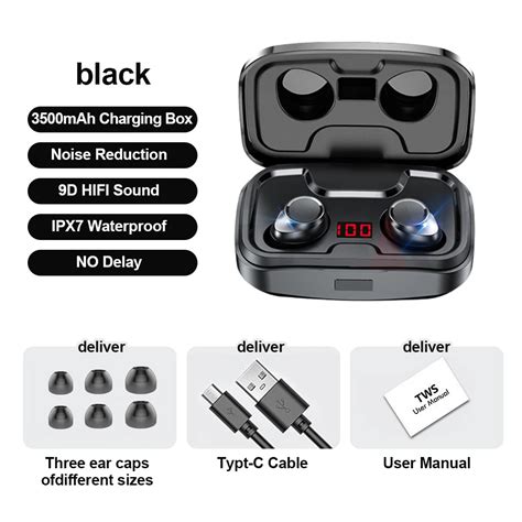 TWS X10 Drahtlose Bluetooth Kompatibel 5 0 Headset Whit Lade Box