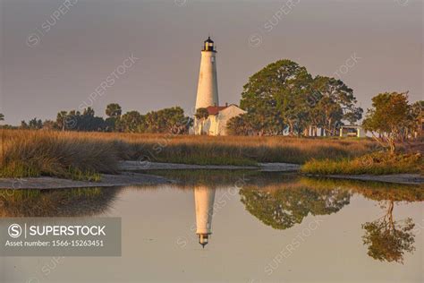 st marks lighthouse st marks nwr florida usa superstock