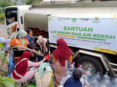 Kolaborasi Baznas Dan Donatur Salurkan Air Bersih Di Pegunungan Merak