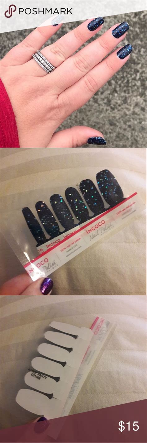 After Party Navy Halographic Incoco Nails