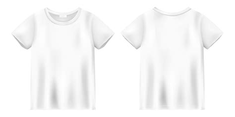 Unisex White T Shirt Mock Up T Shirt Design Template Short Sleeve Tee 5640007 Vector Art At