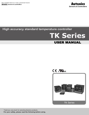 Autonics TK Series Temperature Controller Manual PDF Manualzz