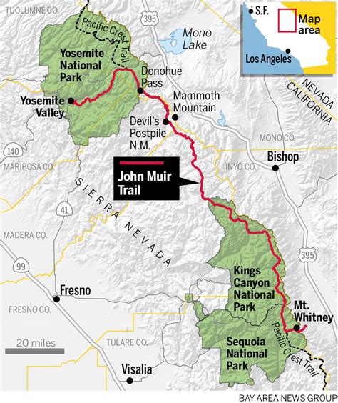 Printable John Muir Trail Map