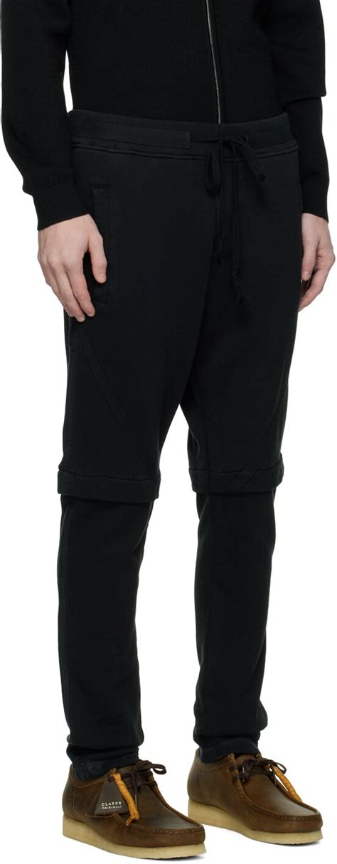 Buy Greg Lauren Drawstring Lounge Pants Black At Off Editorialist