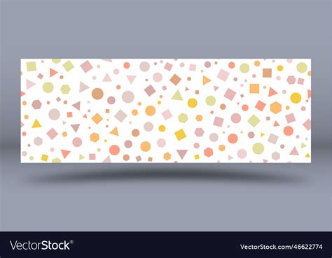 Seamless Pattern Of Multicolored Geometric Shapes Vector Image