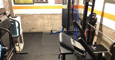 Half Of A Single Car Garage Gym Album On Imgur