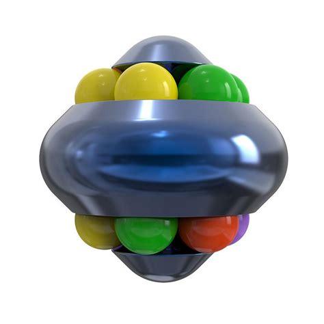 Алюминиевый орбитальный шар EDC, игрушка-головоломка с волшебным кубом ...