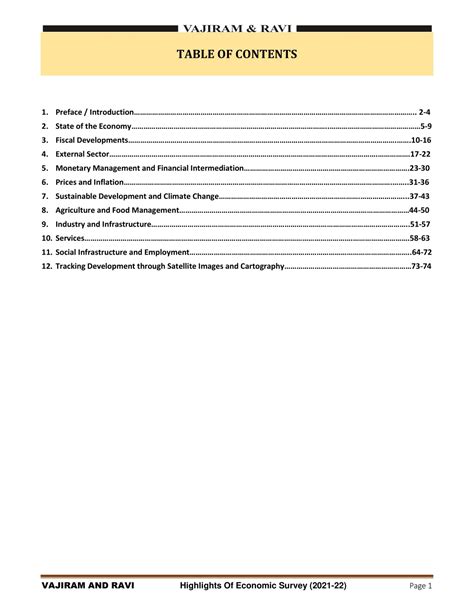 Vajiram And Ravi Economy Survey Summary 2021 To 2023 In English For Mains