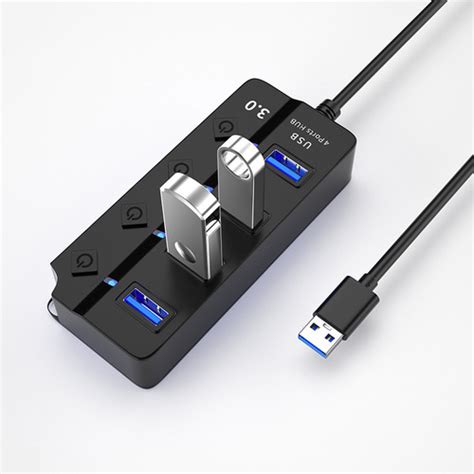 Jual USB HUB 4 Port On Off Saklar Terminal Usb 3 0 Speed 5 Gbps Kota