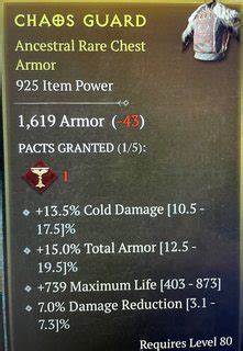 Chest Armor Max Life Total Armor Dr Cold Dmg Topic D Jsp