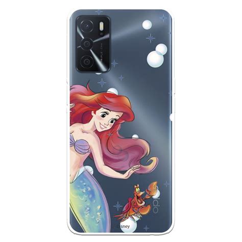 Estojo Para Oppo A Oficial Disney Ariel E Sebastian Bubbles A Pequena