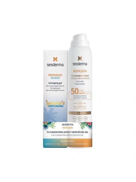 Sesderma Pack Repaskin Fotoprotector Spray SPF 50 200ml Gel