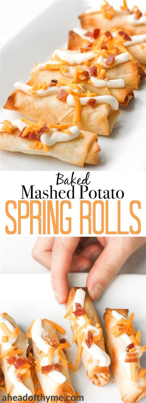 Baked Mashed Potato Spring Rolls Joey Copycat Recipe Baked Mashed