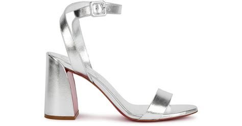 Christian Louboutin Miss Sabina Leather Sandals In Metallic Lyst Uk