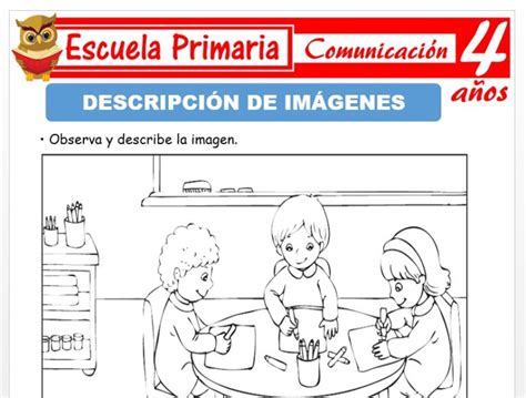 Descripción De Imágenes Para Niños De 4 Años Escuela Primaria