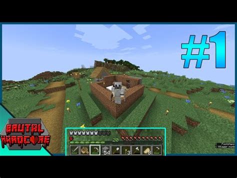 Minecraft HARDCORE a medio corazón un inicio hmmtástico Brutal