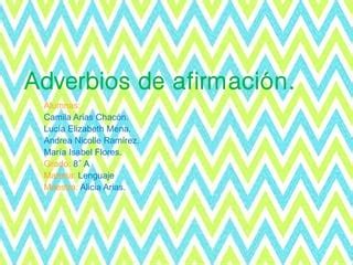 Adverbios de afirmación | PPT